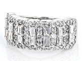 White Diamond 14k White Gold Band Ring 1.50ctw