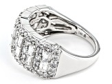 White Diamond 14k White Gold Band Ring 1.50ctw