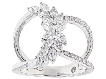 Picture of White Diamond 14k White Gold Open Design Ring 1.25ctw