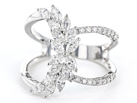 White Diamond 14k White Gold Open Design Ring 1.25ctw - PAC496 | JTV.com