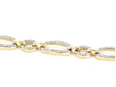 White Diamond 14k Yellow Gold Tennis Bracelet 1.50ctw