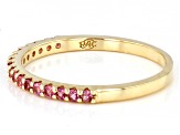 Pink Spinel 14k Yellow Gold Band Ring 0.30ctw