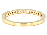 Pink Spinel 14k Yellow Gold Band Ring 0.30ctw