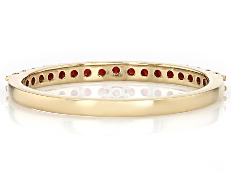 Red Garnet 14k Yellow Gold Band Ring 0.30ctw