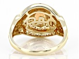 Spessartite Garnet And White Diamond 14k Yellow Gold Halo Ring 1.97ctw