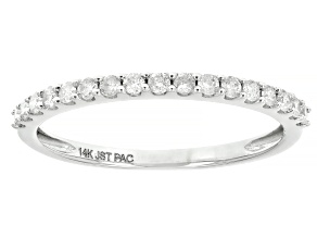 White Diamond 14k White Gold Band Ring .25ctw