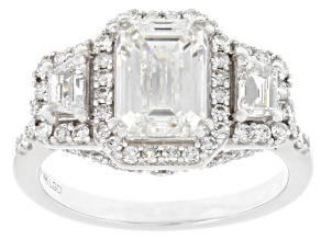 Lab-Grown Diamond Certified G VS 14K White Gold Halo Ring 2.95ctw