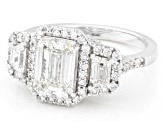 Lab-Grown Diamond Certified G VS 14K White Gold Halo Ring 2.95ctw