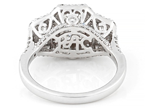 Lab-Grown Diamond Certified G VS 14K White Gold Halo Ring 2.95ctw