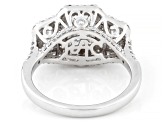 Lab-Grown Diamond Certified G VS 14K White Gold Halo Ring 2.95ctw