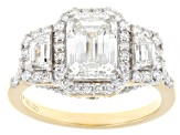 Certified Lab-Grown Diamond G VS 14K Yellow Gold Halo Ring 2.95ctw