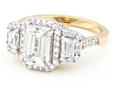 Certified Lab-Grown Diamond G VS 14K Yellow Gold Halo Ring 2.95ctw
