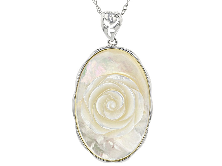 ★ROSEMONT★ Silver Mother of Pearl Necklace La Vie En Rose il_1080xN.5362805723_7bcw.jpg
