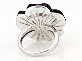 Mother-Of Pearl Sterling Silver Flower Ring
