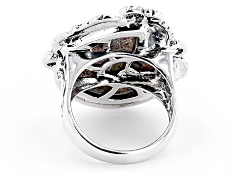 Ammonite Shell Sterling Silver Ring