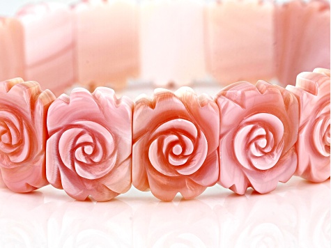 18K Rose Gold Mixed Natural Fancy Color Pink Brace
