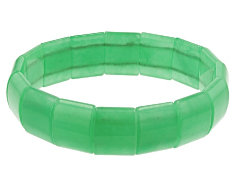 Green Jadeite Stretch Bracelet