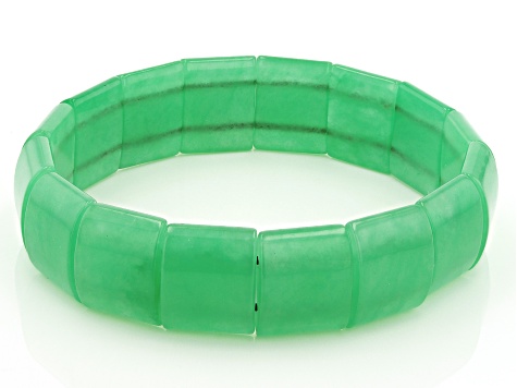 Green Jadeite Stretch Bracelet