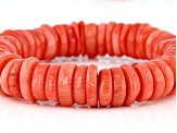 Pink Coral Chip Bracelet