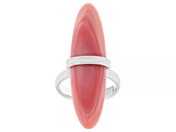 Picture of Marquise Pink Conch Shell Sterling Silver Ring