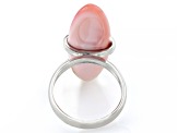 Marquise Pink Conch Shell Sterling Silver Ring