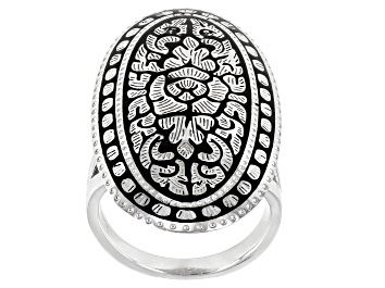 Picture of Sterling Silver Floral Design Ring