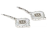 White Mother-Of-Pearl Sterling Silver Earrings