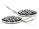 Sterling Silver Floral Design Earrings