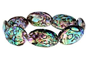 Abalone Shell Doublet Stretch Bracelet