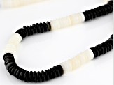 7mm Black & White Mother-of-Pearl Necklace