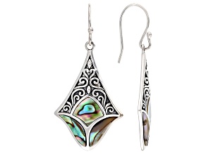 Abalone Shell Sterling Silver Earrings