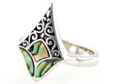 Abalone Shell Sterling Silver Statement Ring
