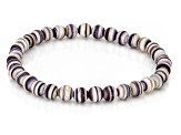Purple Shell Stretch Bracelet, 6mm