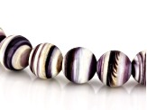 Purple Shell Stretch Bracelet, 6mm