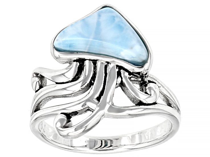 ◯larimar◯ Larimar Stone 3.25 Inch, High Grade Blue Green Larimar From