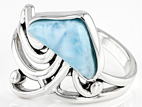 Larimar Sterling Silver Jellyfish Ring - PCW063 | JTV