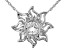 White Topaz Rhodium Over Silver "April Birthstone" Necklace .89ct