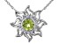 Green Manchurian Peridot™ Rhodium Over Silver "August Birthstone" Necklace