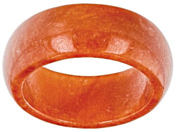 Picture of Orange Jadeite Eternity Band Ring