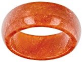 Orange Jadeite Eternity Band Ring