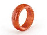 Orange Jadeite Eternity Band Ring