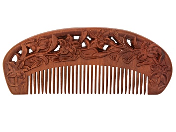 Picture of Floral Wooden Comb