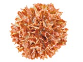 Hand Crafted Porcelain Chrysanthemum Silver Tone Brooch