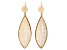 Gold Tone Leaf Design Earrings
