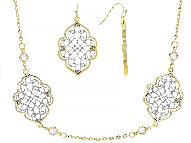 Gold and Silver Snowflakes on Attached Chain – Tory's Jewelry