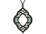 Patina Cut Out Quatrefoil Design Necklace