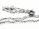 Gray Bead & Gray Baroque Pearl Simulant Necklace