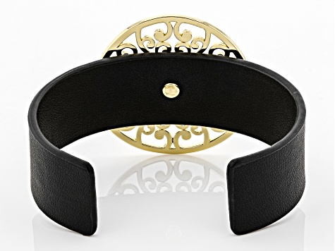 Gold Tone Filigree Cuff Bracelet