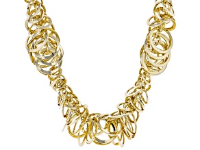 Gold Tone Link Necklace