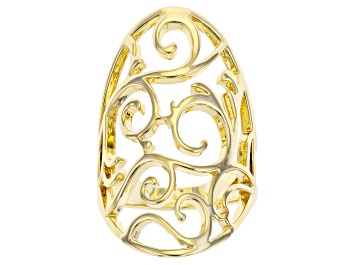 Picture of Gold Tone Open Design Filigree Ring